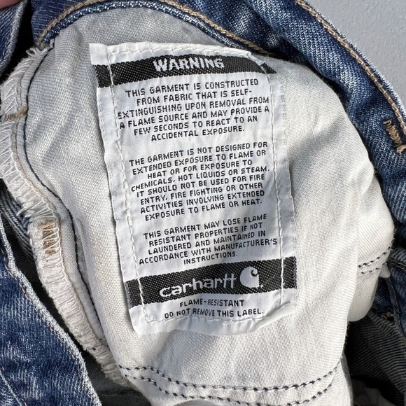 Carhartt Flame Resistant Relaxed Fit Jeans‎ 34x30 FRB004 Work Construction Denim - Picture 5 of 16
